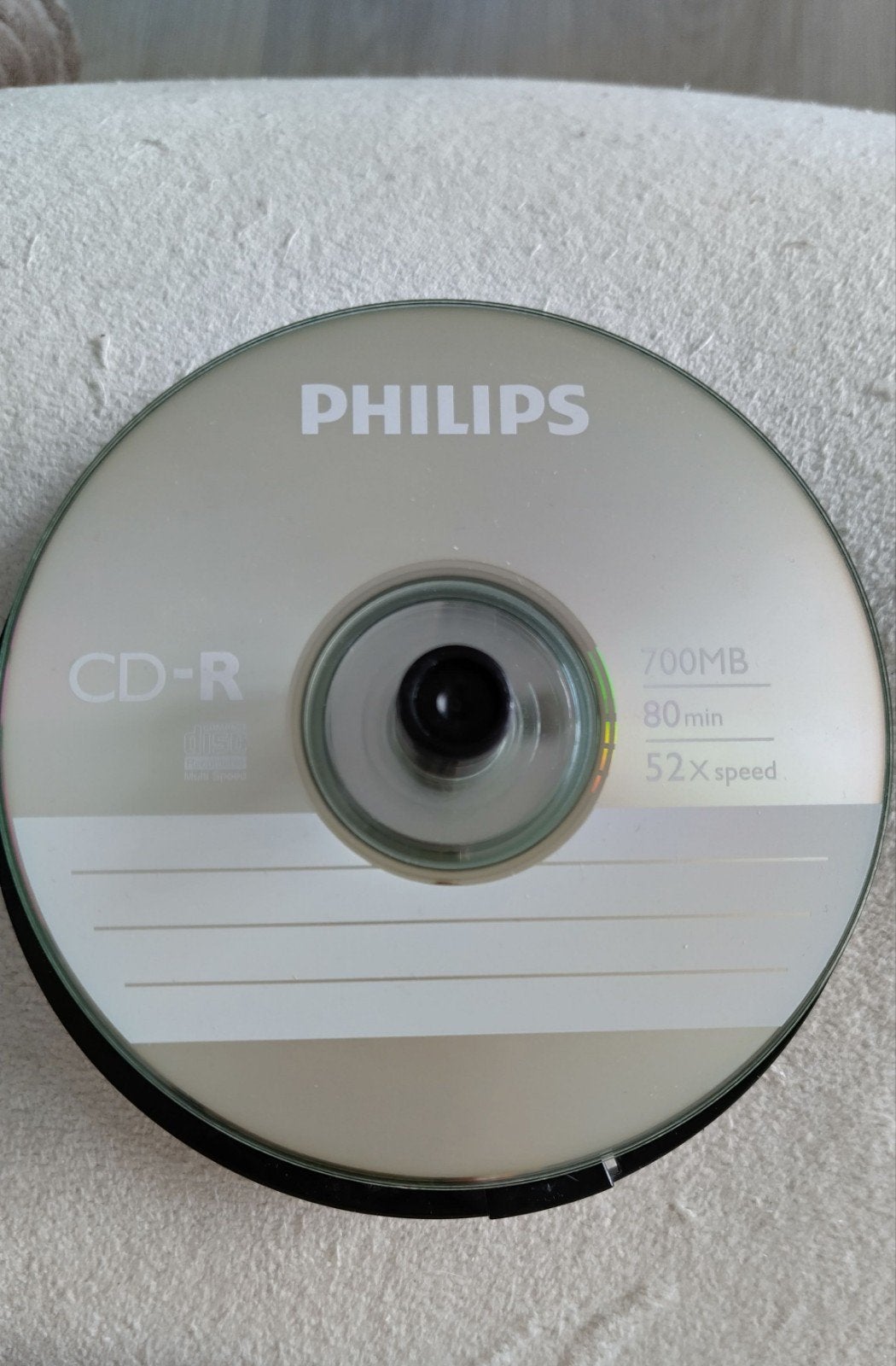 CD-R Philips, 700 Mo, 80 min, vitesse 52x, Informatique & Logiciels, Disques enregistrables, Enlèvement ou Envoi, Cd, Philips