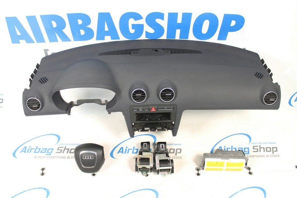 Airbag kit Tableau de bord bleu Audi A3 8P 2005-2012