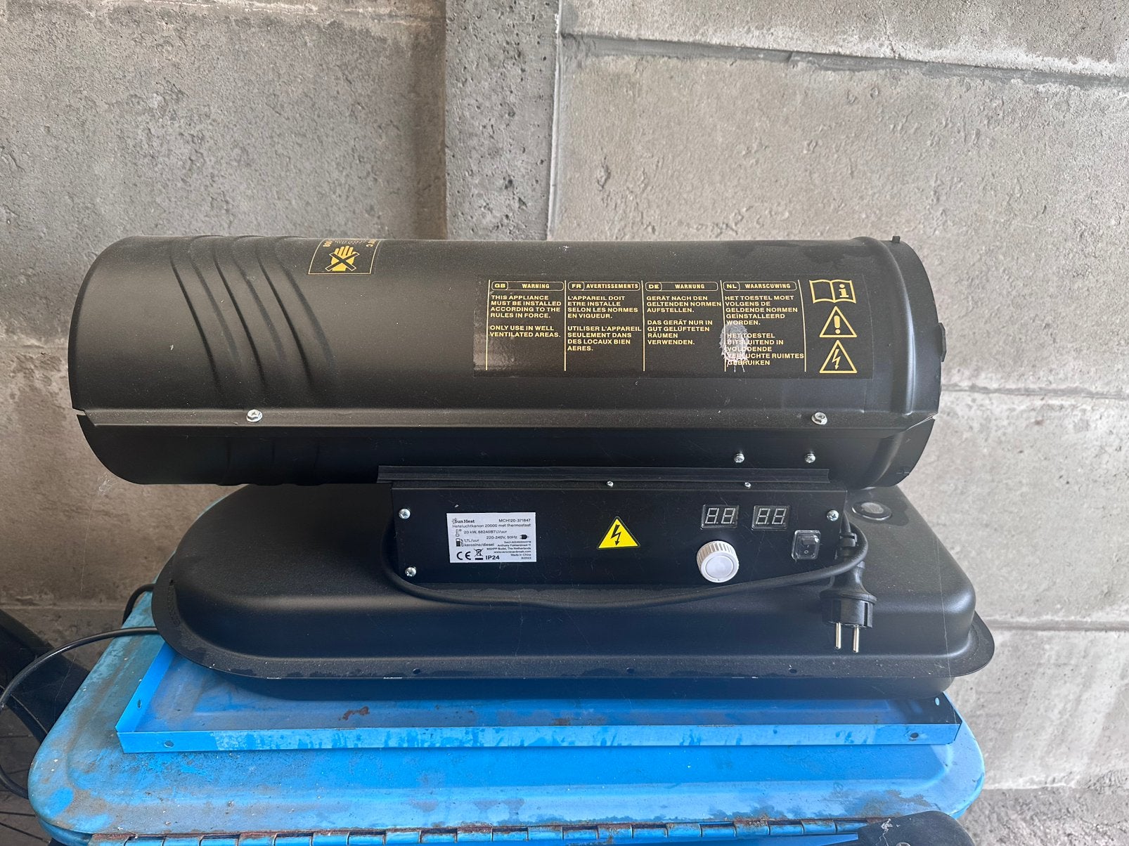 Heteluchtkanon 20.000W, Ophalen, Zo goed als nieuw