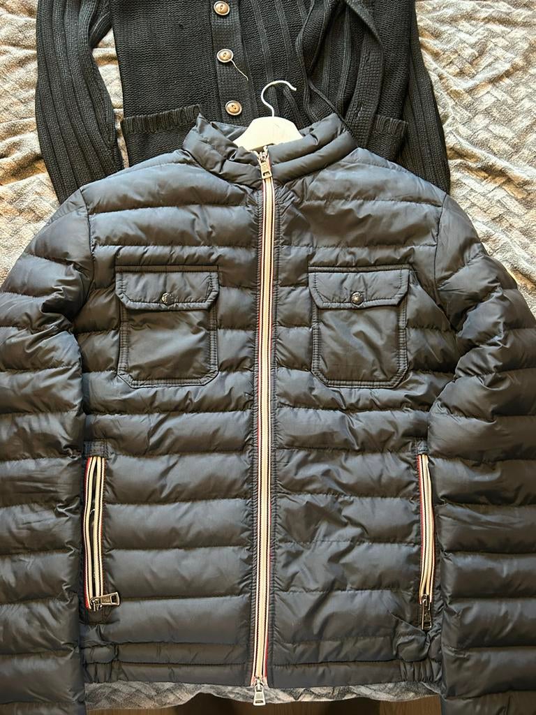 Jas Moncler, Kleding | Dames, Jassen | Winter, Ophalen of Verzenden, Maat 38/40 (M), Blauw