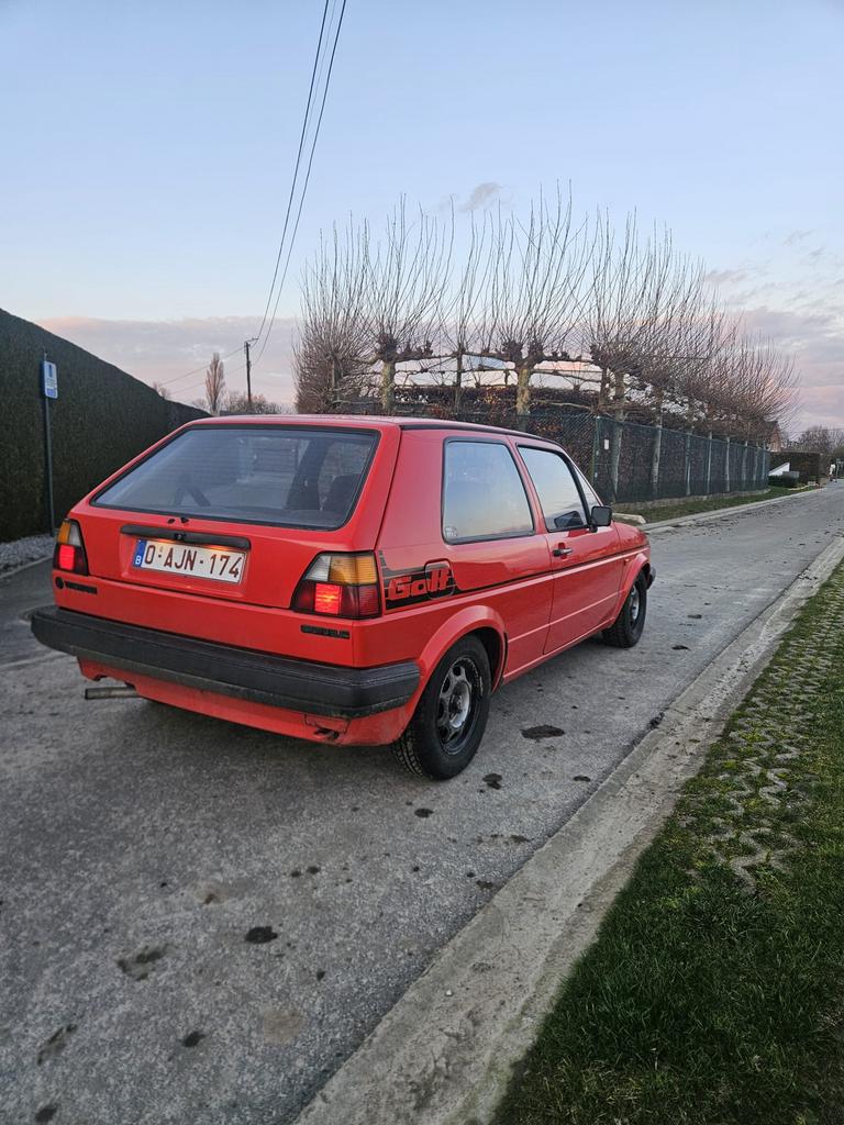 Golf mk2, Rouge, Achat, Boîte manuelle, Noir