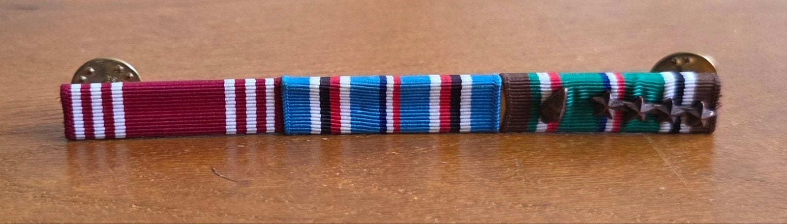 US WWII 3-piece Ribbon Bar, EAME w/ Invasion Arrow, Verzamelen, Militaria | Tweede Wereldoorlog, Ophalen of Verzenden, Landmacht