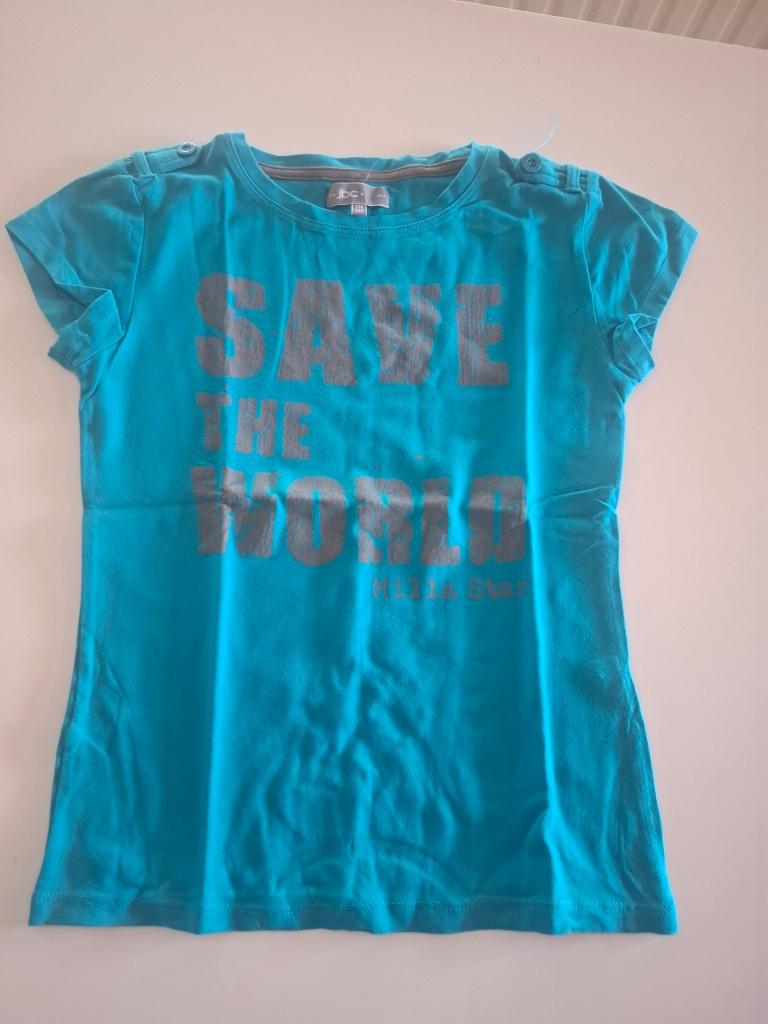 JBC T-shirt 134-140 blauw, Kinderen en Baby's, Meisje, Ophalen of Verzenden, Zo goed als nieuw, Shirt of Longsleeve
