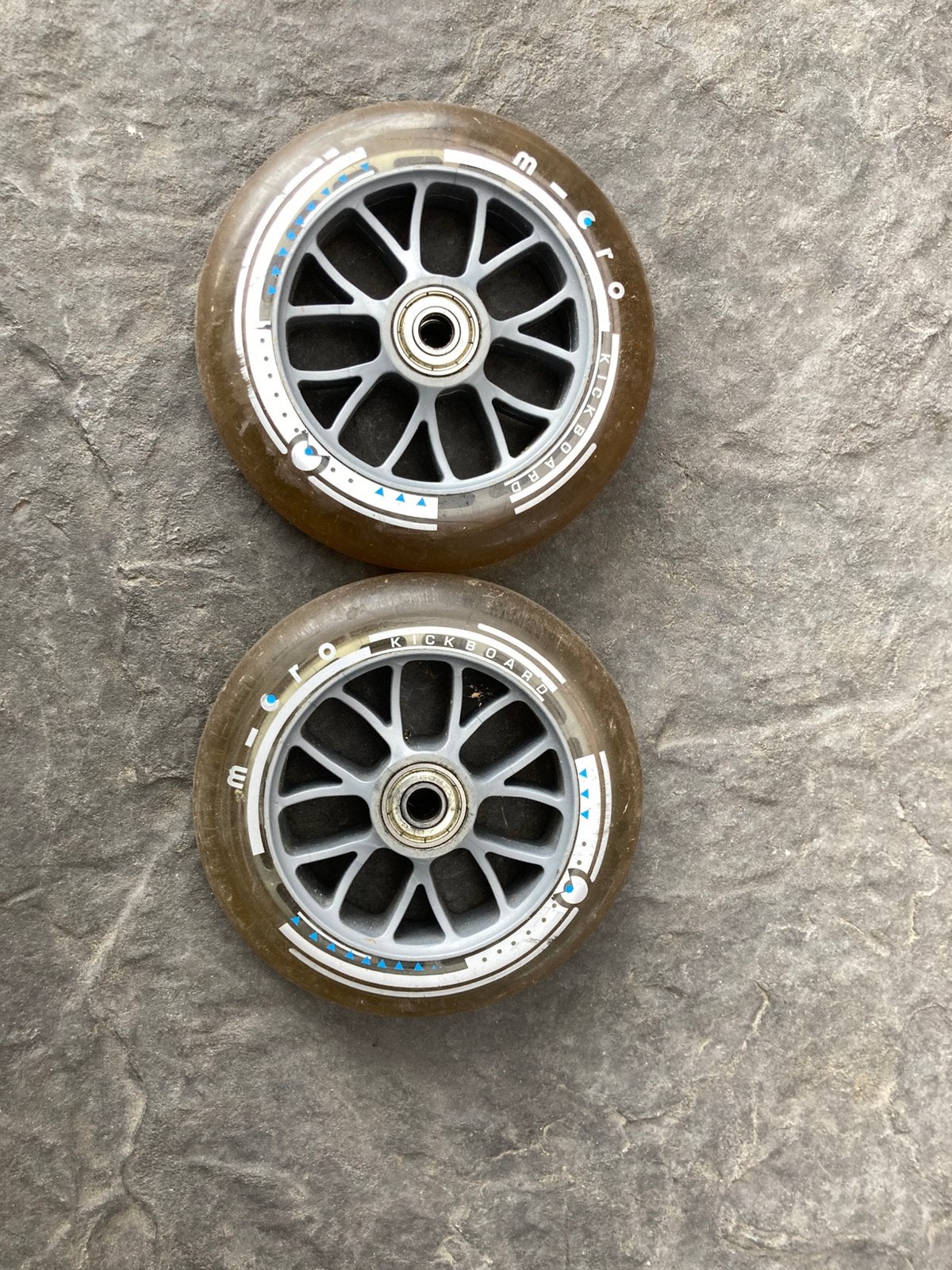 Micro wiel 120mm transparant, Ophalen of Verzenden, Zo goed als nieuw, Gewone step
