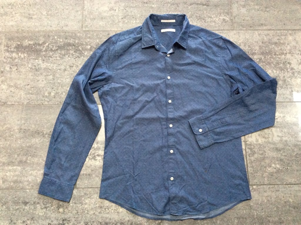 Hemd Esprit slim fit M, Blauw, Nieuw, Esprit, Halswijdte 39/40 (M)