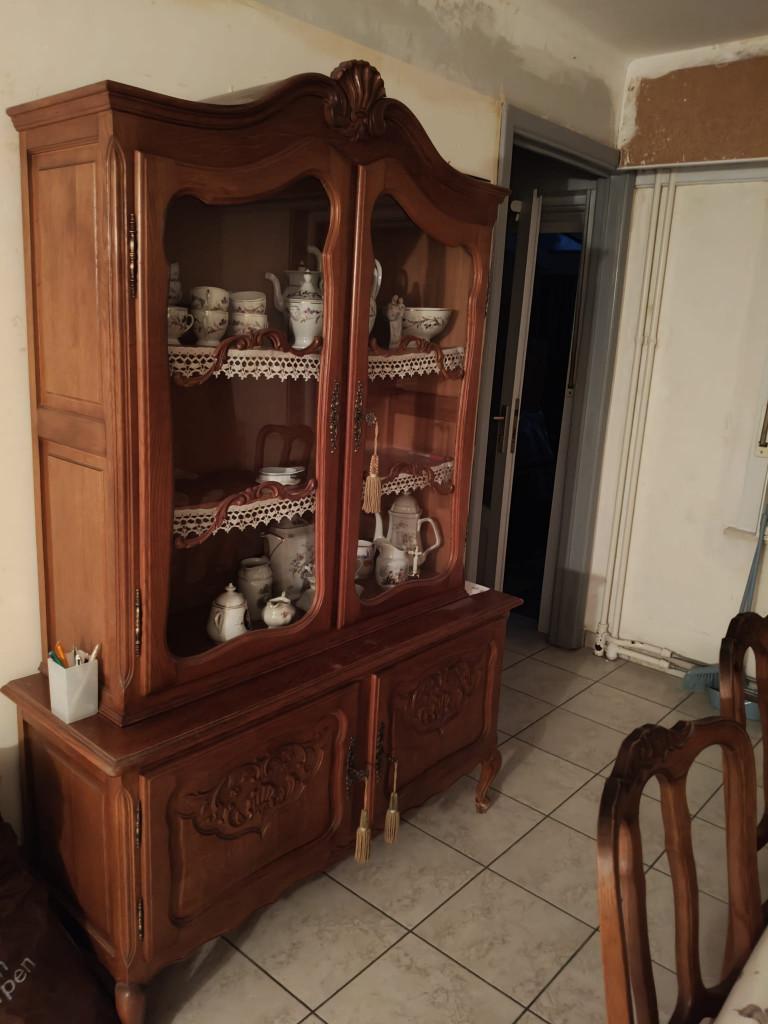 Complete klassieke eetkamer in eik look, Ophalen, Gebruikt, 4 tot 6 stoelen