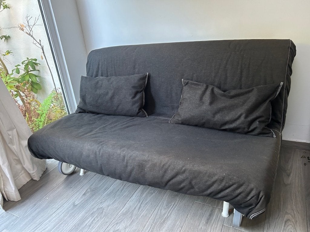 Canapé-lit futon IKEA PS – 2 places, Enlèvement, Utilisé, Deux personnes, 160 cm