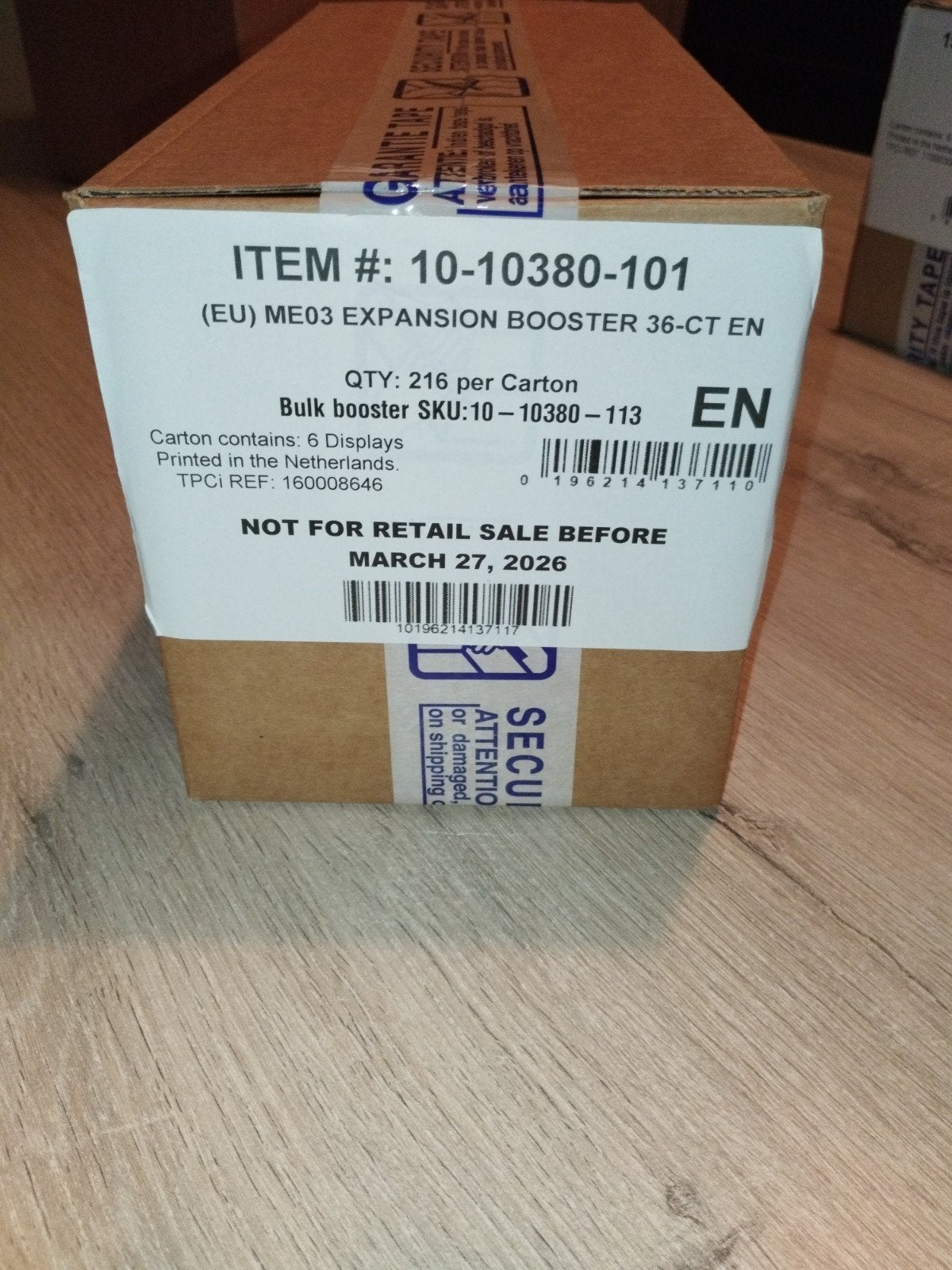 perfect order boosterbox case of los, Ophalen, Boosterbox