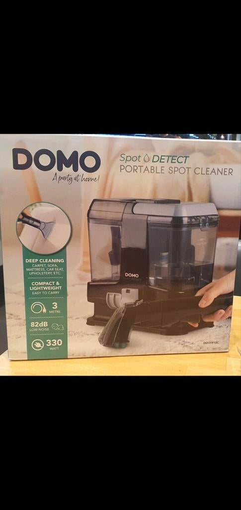 Nettoyeur de taches DOMO spot et Detect neuf, Electroménager, Enlèvement ou Envoi