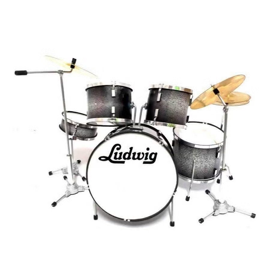 Miniatuur decoratief Ludwig grijs drumstel, Enlèvement ou Envoi, Neuf