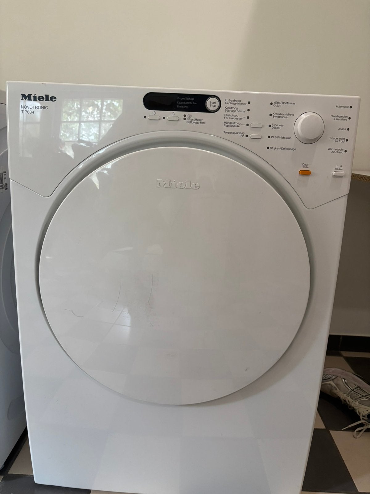 Sèche-linge Miele Novotronic T7643, Electroménager, Évacuation d'air, 4 à 6 kg, Comme neuf, Chargeur frontal
