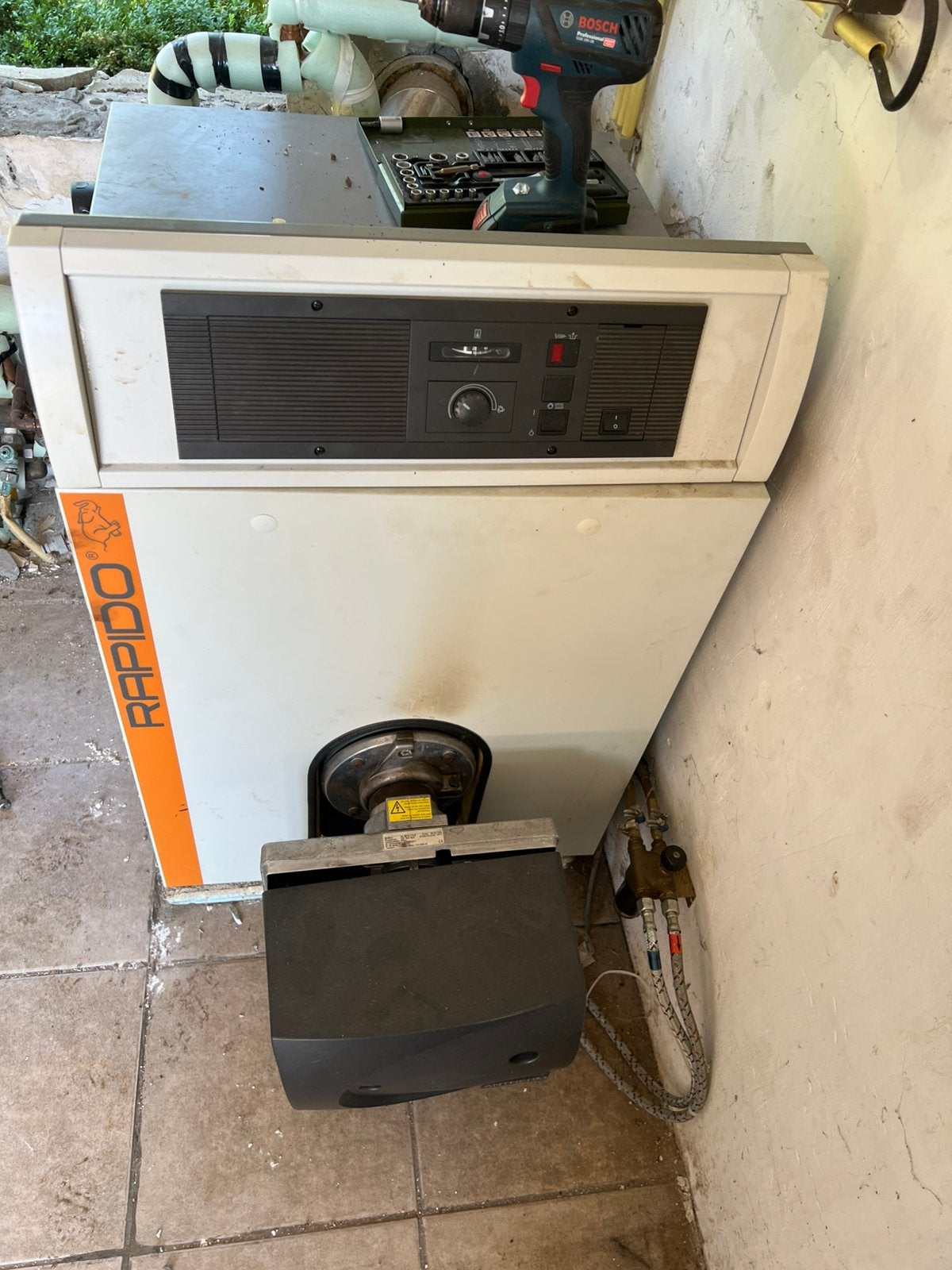 Mazoutketel, Doe-het-zelf en Bouw, Ophalen, Gebruikt