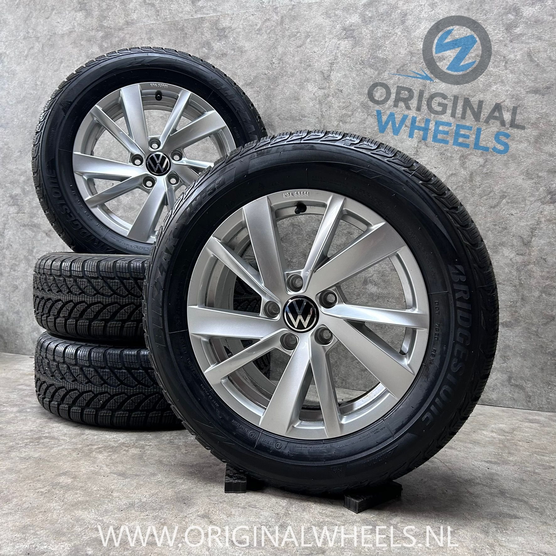 Diversen 16 inch velgen + winterbanden VW Passat T-roc Caddy, Auto-onderdelen, Gebruikt, -, Banden en Velgen, -