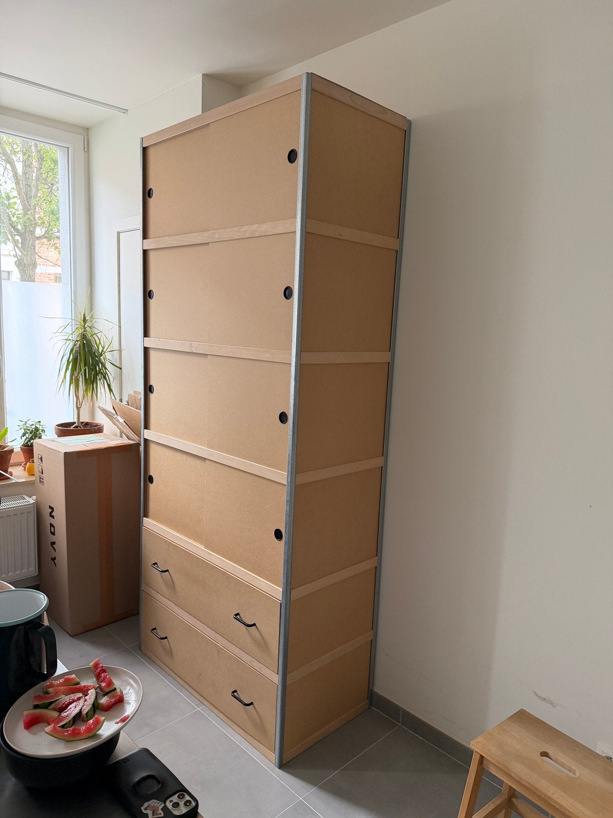 Kewlox kast (moet snel weg), Huis en Inrichting, Kasten | Kleerkasten, Ophalen, Gebruikt, 100 tot 150 cm, 200 cm of meer