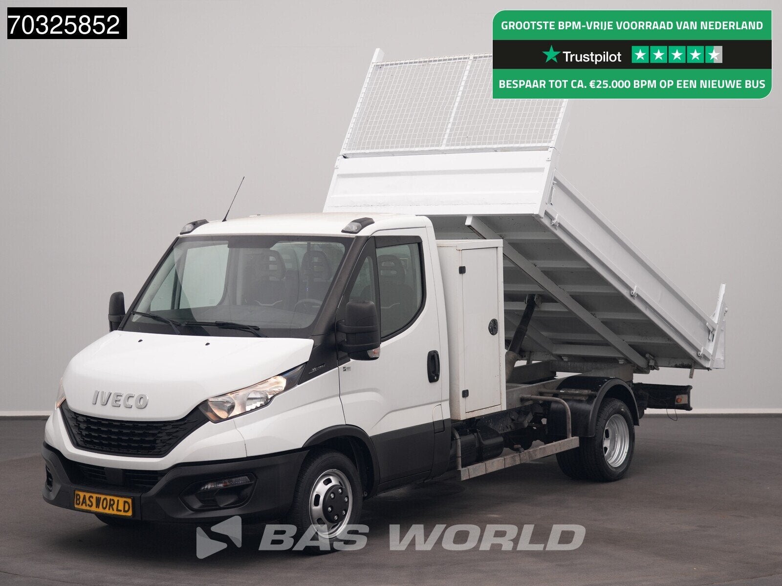 Iveco Daily 35C14 Kipper Kist 3,5t Trekhaak Airco Cruise Eur, Autos, Camionnettes & Utilitaires, Achat, Euro 6, Entreprise, Boîte manuelle