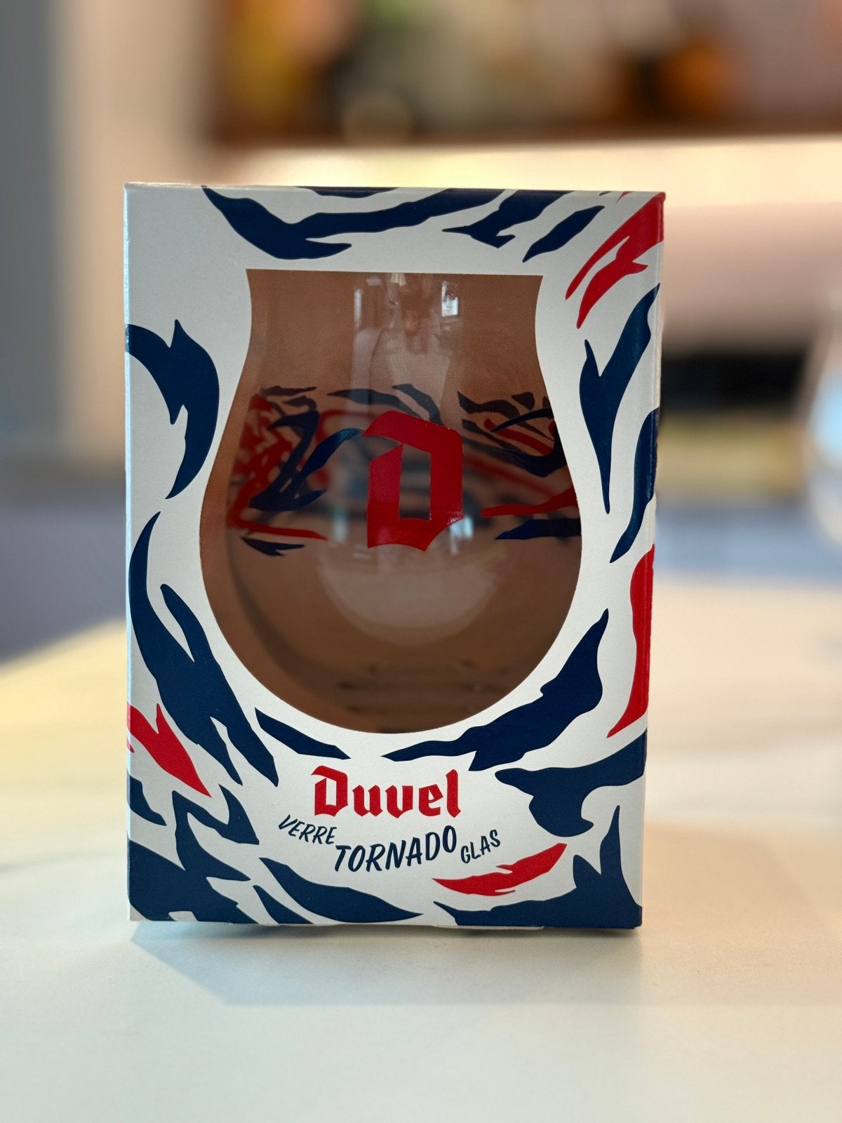 Duvel glas tornado, Ophalen, Nieuw