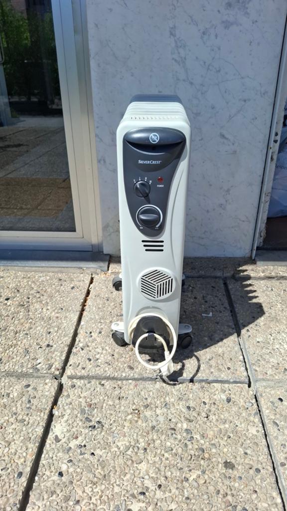 Electrisch verwarmingselement op wieltjes, Enlèvement