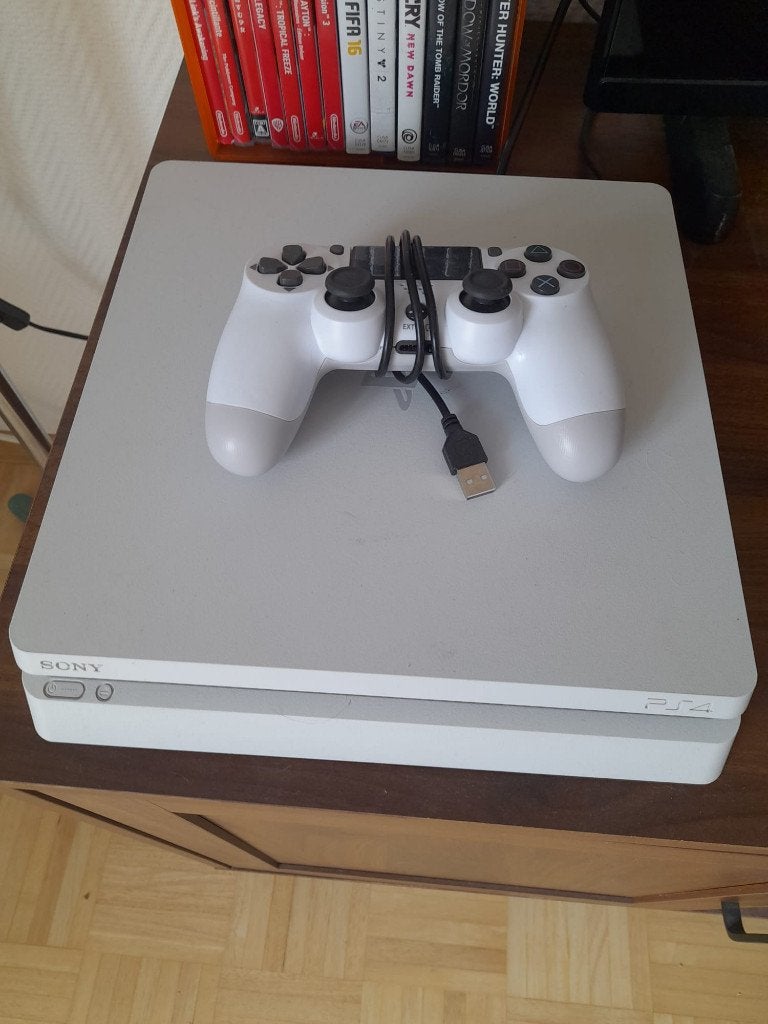 PS4 slim 500 Go blanche, 500 GB, Avec 1 manette, Enlèvement, Utilisé