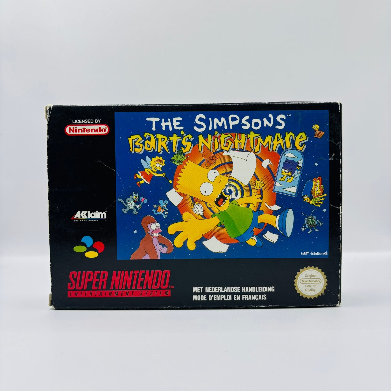 The Simpsons Bart’s Nightmare Super Nintendo, Ophalen of Verzenden, Zo goed als nieuw, Avontuur en Actie, Vanaf 3 jaar