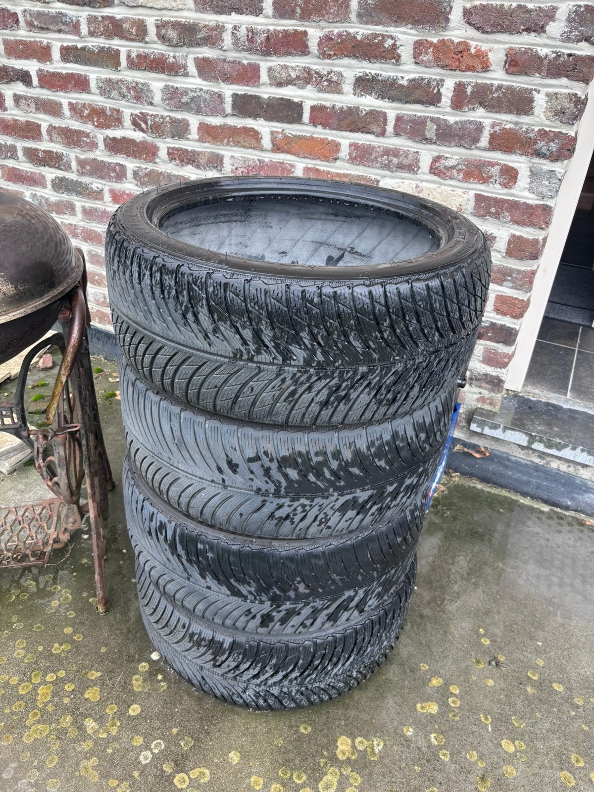 Lot 4 pneus hiver Michelin 225/40 R18, Enlèvement, Utilisé