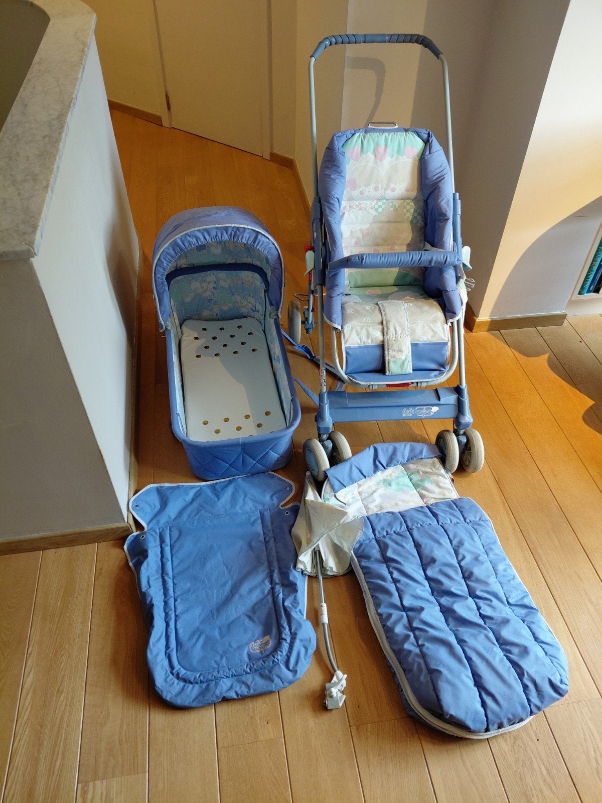 kinderwagen en buggy met accesoire, Enlèvement, Utilisé, Autres marques, Couverture pieds