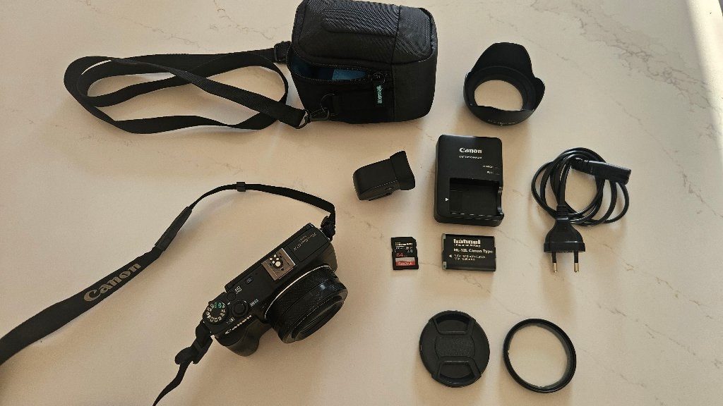 Canon POWERSHOT G1X mark II + Canon EVF-DC1, Ingebouwde flitser, Gebruikt, Canon, Compactcamera