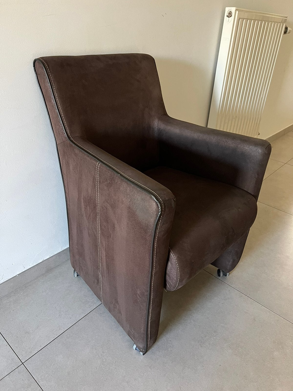 4 comfortabele bruine fauteuils, Enlèvement, Comme neuf