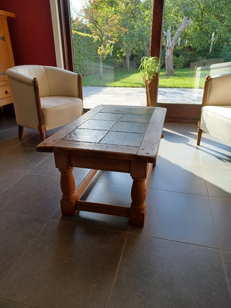 Table basse massive, Maison & Meubles, Enlèvement, Utilisé, Rectangulaire, Chêne