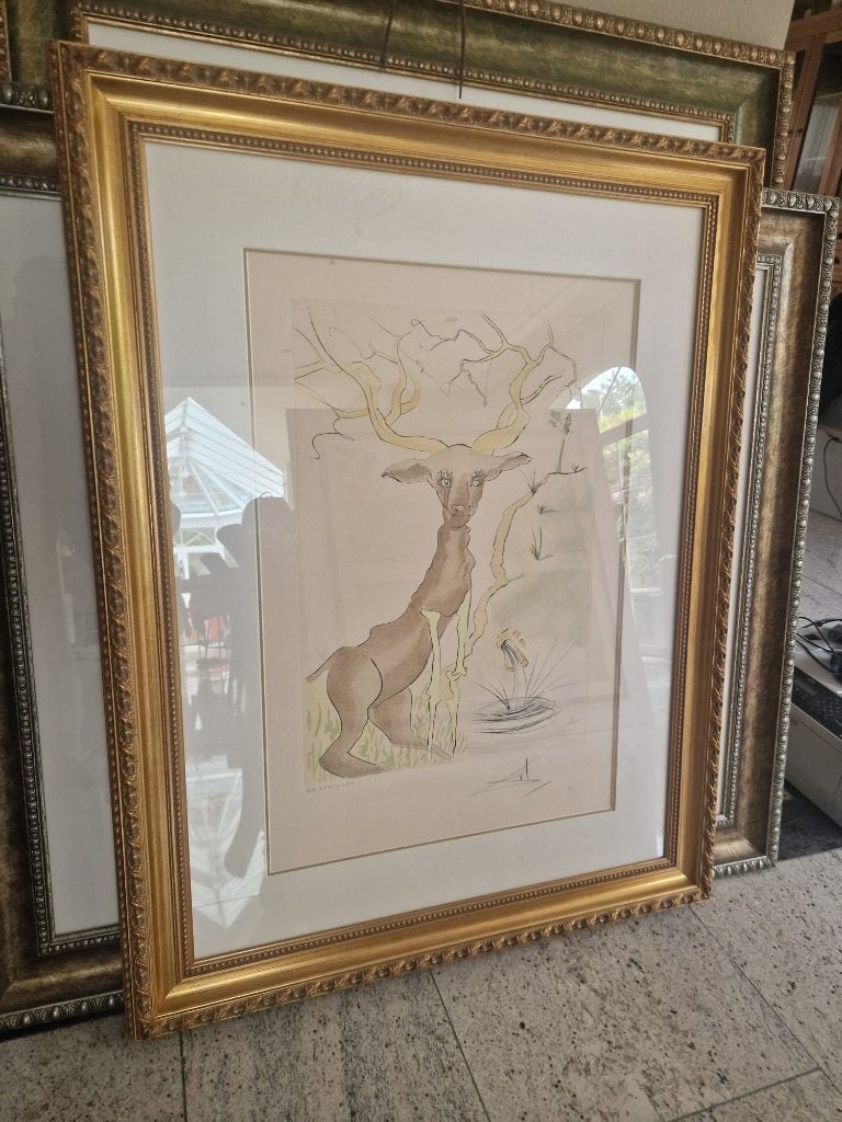 Originele Salvador Dalí gravure  met certificaat, Enlèvement