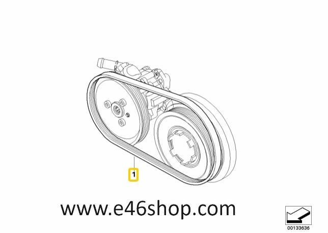 MULTIRIEM STUURPOMP BMW E90 E92 OE 11287794070, Autos : Pièces & Accessoires, Neuf, -, -, Enlèvement ou Envoi