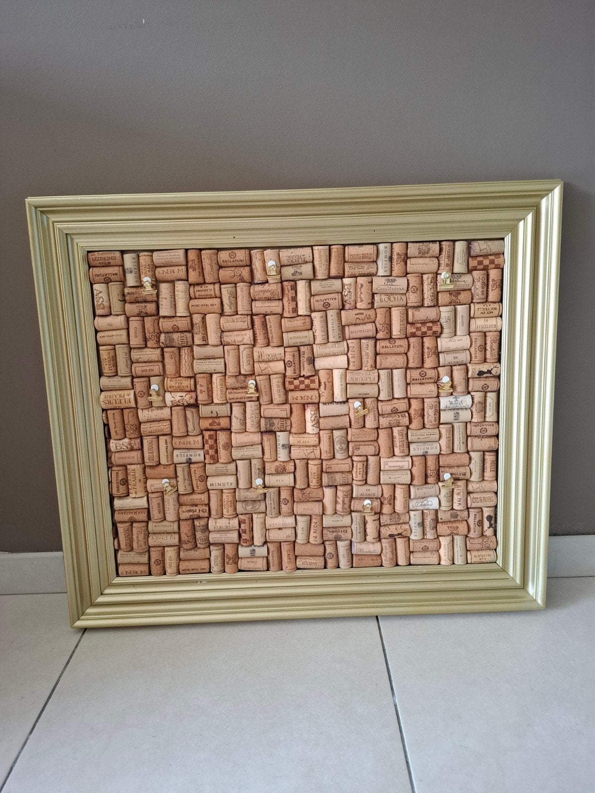 Trouwdecoratie te koop: Gouden kader, Hobby en Vrije tijd, Ophalen of Verzenden, Gebruikt