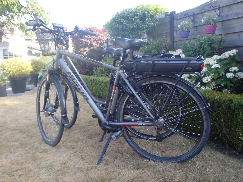 Elekrtische fiets, Fietsen en Brommers, Elektrische fietsen, Gebruikt, 51 tot 55 cm, 30 tot 50 km per accu, Ophalen