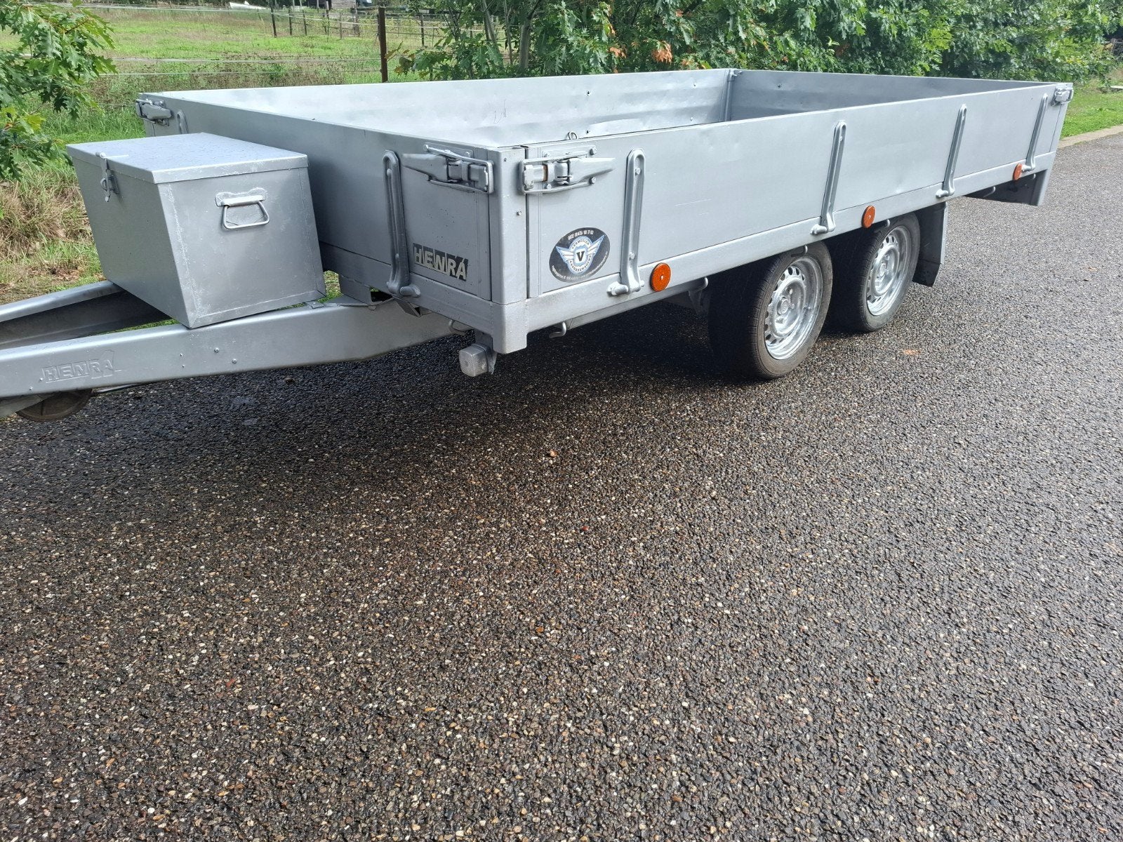 remork henra 2700 kg, Auto diversen, Ophalen, Zo goed als nieuw