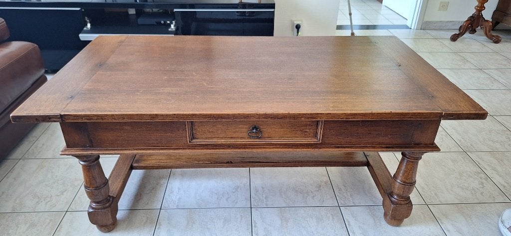 Salontafel - Table de salon, 50 – 75, 100 tot 150 cm, Eikenhout, 50 tot 100 cm
