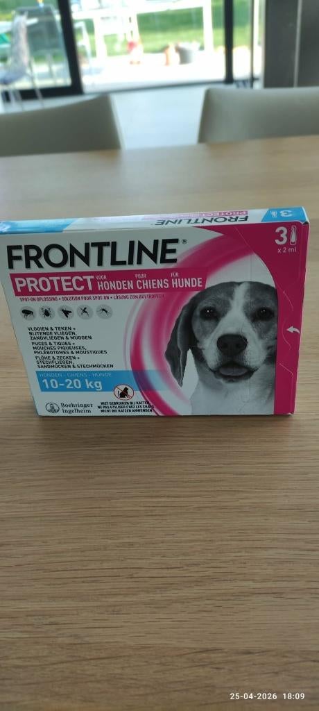 Frontline Protect hond 10-20kg nieuw, Dieren en Toebehoren, Ophalen, Nieuw