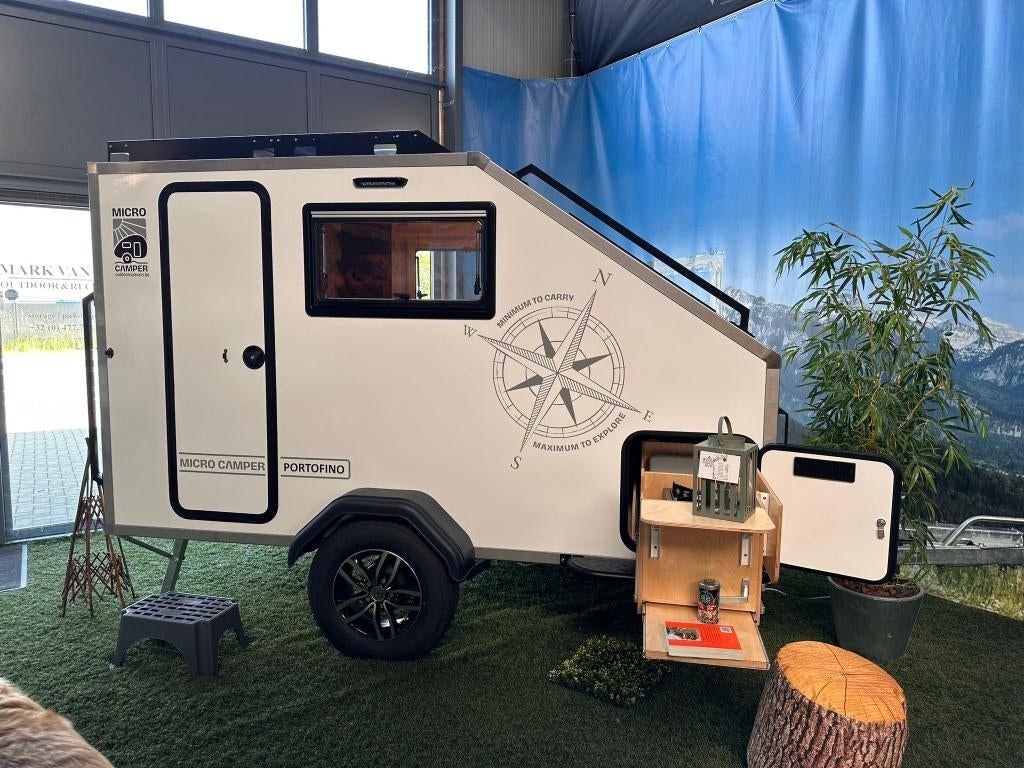 Micro Camper Portofino - mini caravan teardrop 750kg, Autres marques, Entreprise, Jusqu'à 4 m, Réfrigérateur
