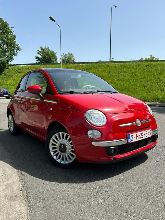 FIAT 500 LOUNGE - PANORAMA DAK -  CUSTOM UITVOERING, Auto's, Fiat, Particulier, Airconditioning, Alarm, Bluetooth, Elektrische buitenspiegels