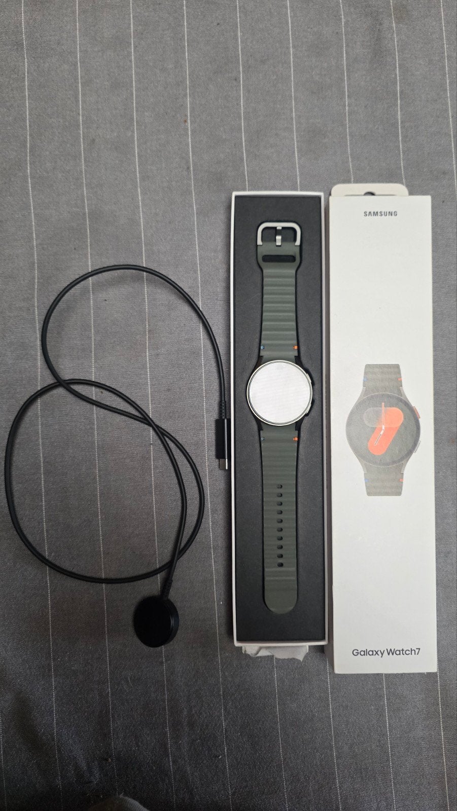 Samsung Galaxy Watch 7, groen, 45 mm Bluetooth - Wifi - GPS, Ophalen, Conditie, Samsung galaxy watch 7, Zo goed als nieuw