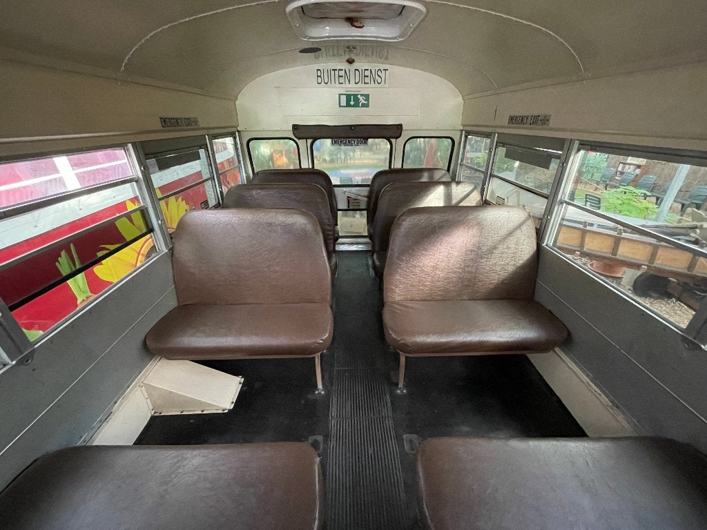 Bankjes uit een schoolbus, nog ca. 10 stuks!, Ophalen, Gebruikt, Overige merken, Interieur en Bekleding