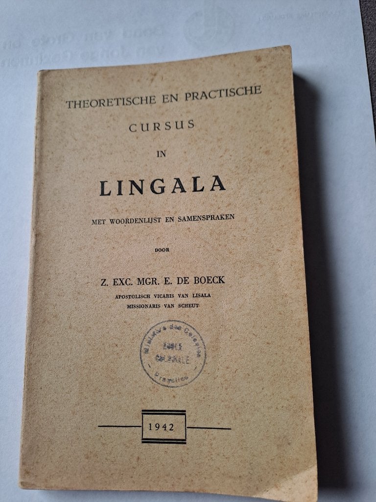 Lingala, Ophalen, Gelezen, E. DE BOECK