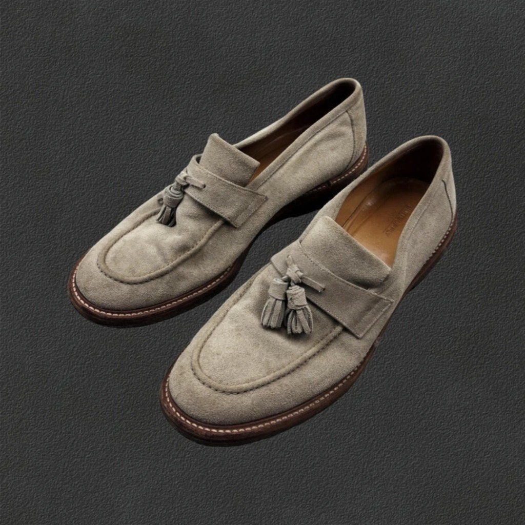(463) Grijze Suitsupply Loafers - Heren S43 - Zeer goed, Kleding | Heren, Loafers, Ophalen of Verzenden, Zo goed als nieuw, Suitsupply