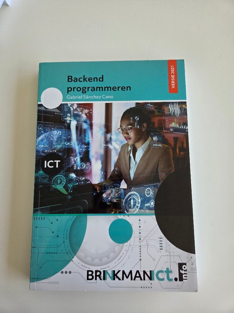 studieboek : Backend programmeren, Boeken, Ophalen, Gabriel Sanchez Cano, Hoger Onderwijs, Zo goed als nieuw