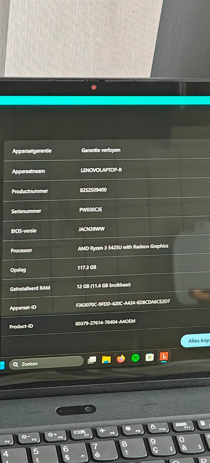 Lenovo 13w Yoga - Ryzen 3 5425U | 12 GB RAM | Touchscreen, Computers en Software, Windows Laptops, Ophalen, Gebruikt, 2 tot 3 Ghz