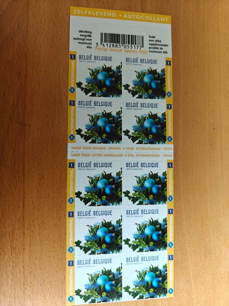 2009 Kerstzegel B 108. internationaal - tarief 1., Postzegels en Munten, Kerst, Frankeerzegel, Ophalen of Verzenden, Zonder stempel