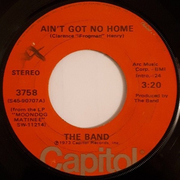7" The Band – Ain't Got No Home, Enlèvement ou Envoi, 7 inch, Utilisé, Rock et Metal