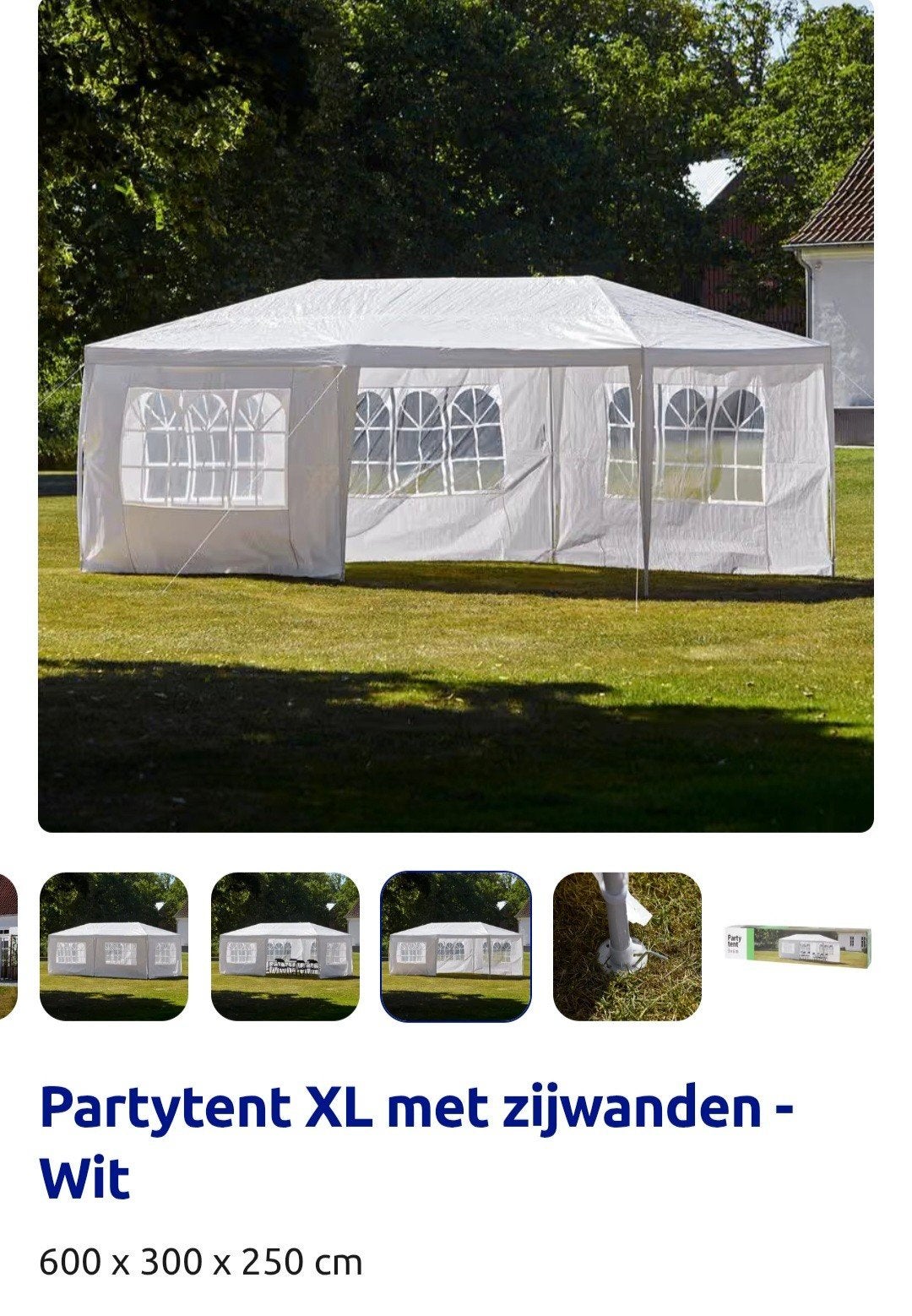 Partytent - nieuw, Jardin & Terrasse, Tonnelles, Enlèvement, Tente de réception