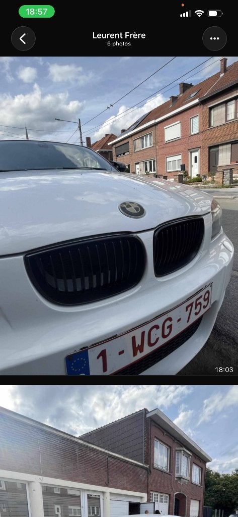 BMW 116d, Cuir, Entreprise, Boîte manuelle, Noir