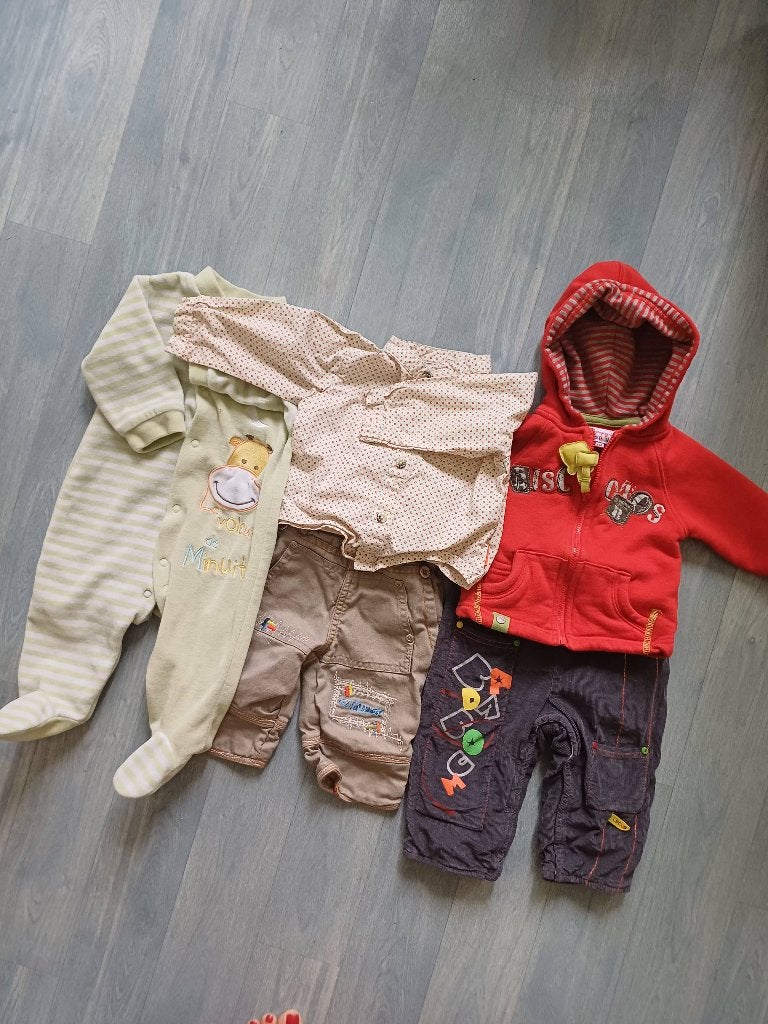Lot vêtements bébé 6 mois ., Ophalen, Zo goed als nieuw, Maat 68