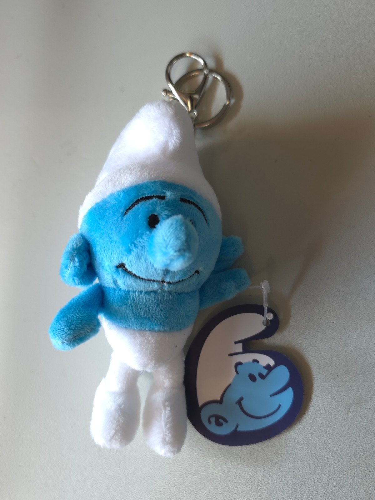 Mini peluche porte-clé Schtroumpf neuf, Envoi, Neuf, Autres Schtroumpfs, Poupée, Figurine ou Peluche