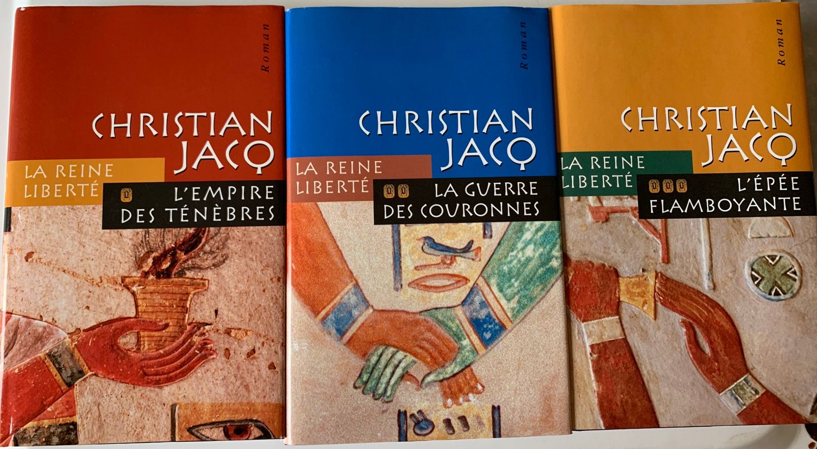 TRILOGIE « LA REINE LIBERTÉ » – CHRISTIAN JACQ, Livres, Enlèvement, Comme neuf